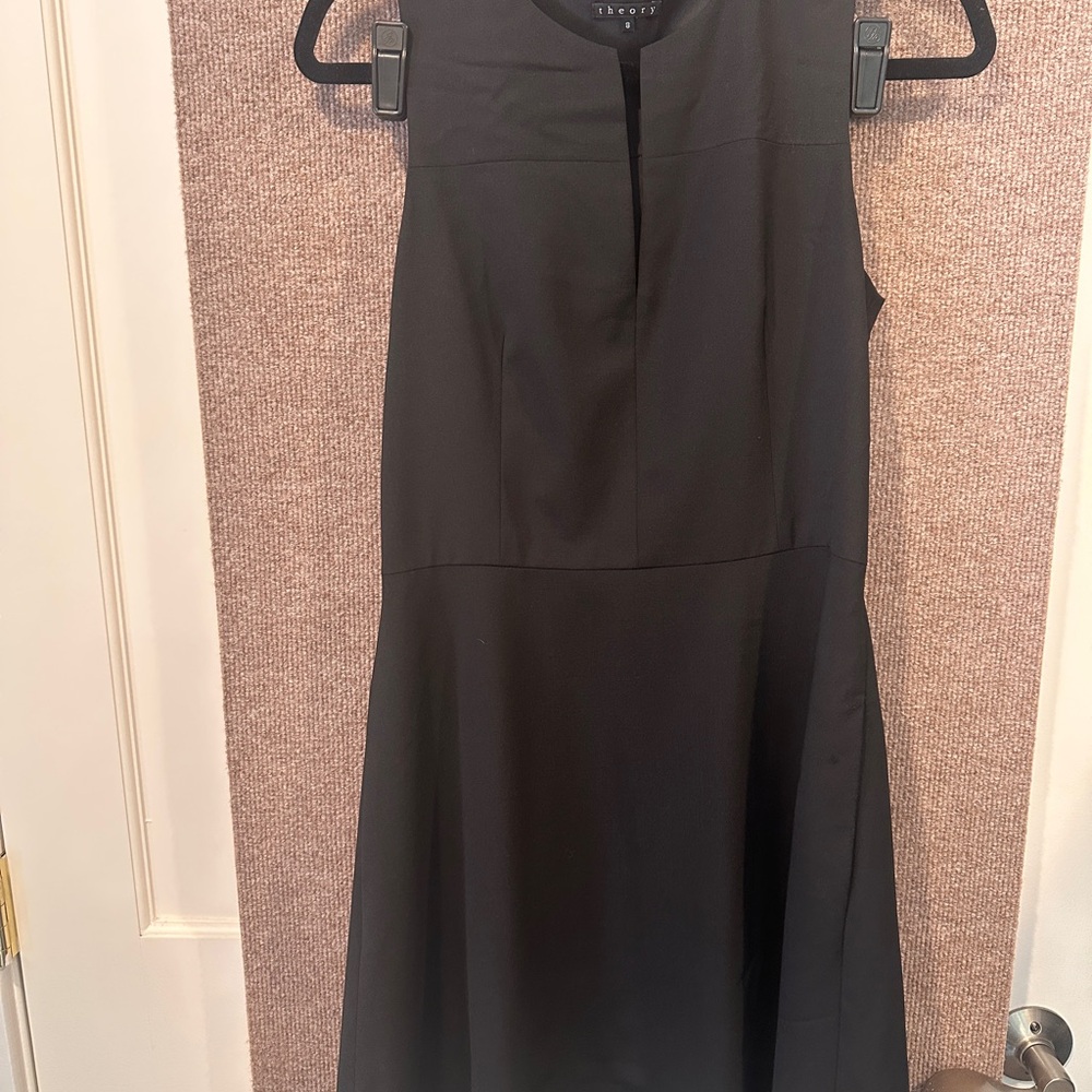 Theory Black Midi Dress